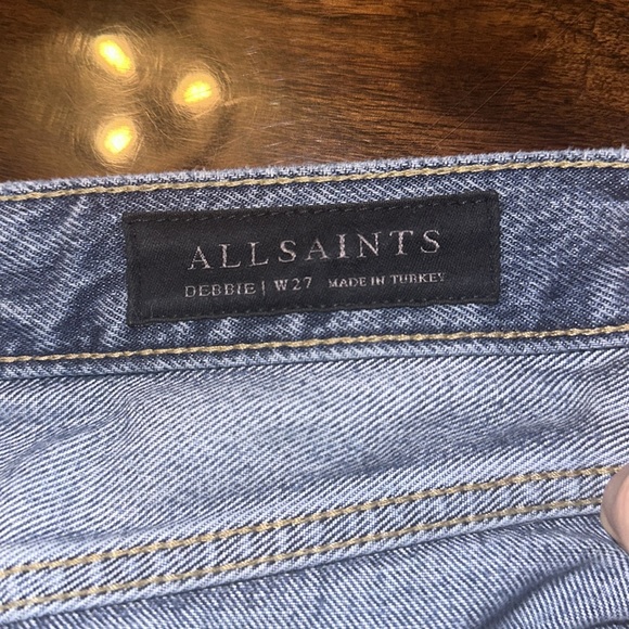 AllSaints Debbie High Waist Relaxed Straight Leg Jeans - Picture 5 of 5